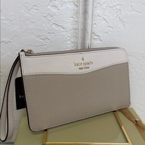 Kate Spade Two-Tone Leather Wristlet